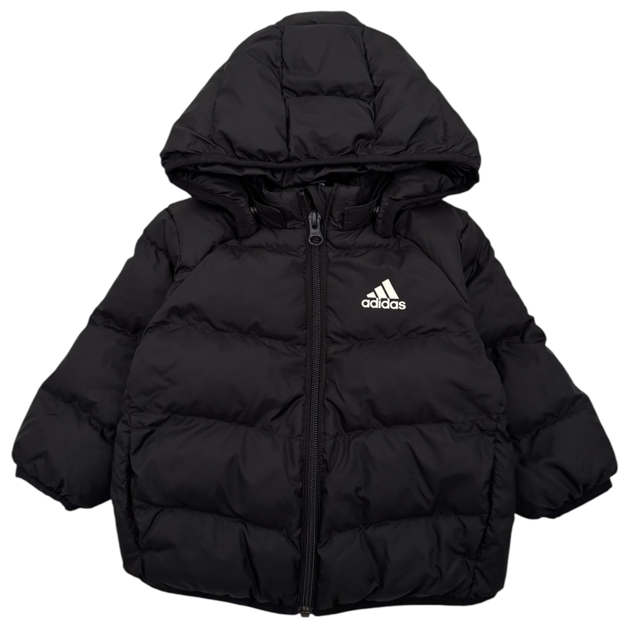 Černá prošívaná bunda z prachového peří Adidas