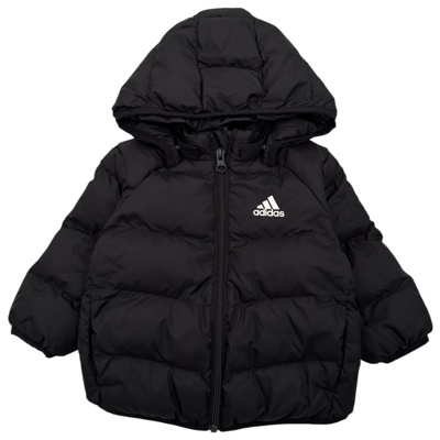 Černá prošívaná bunda z prachového peří Adidas