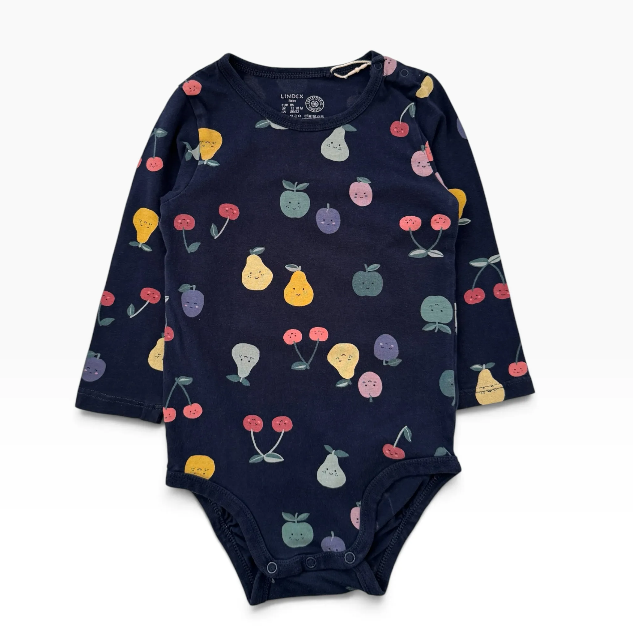 Tmavěmodré body s ovocem Lindex