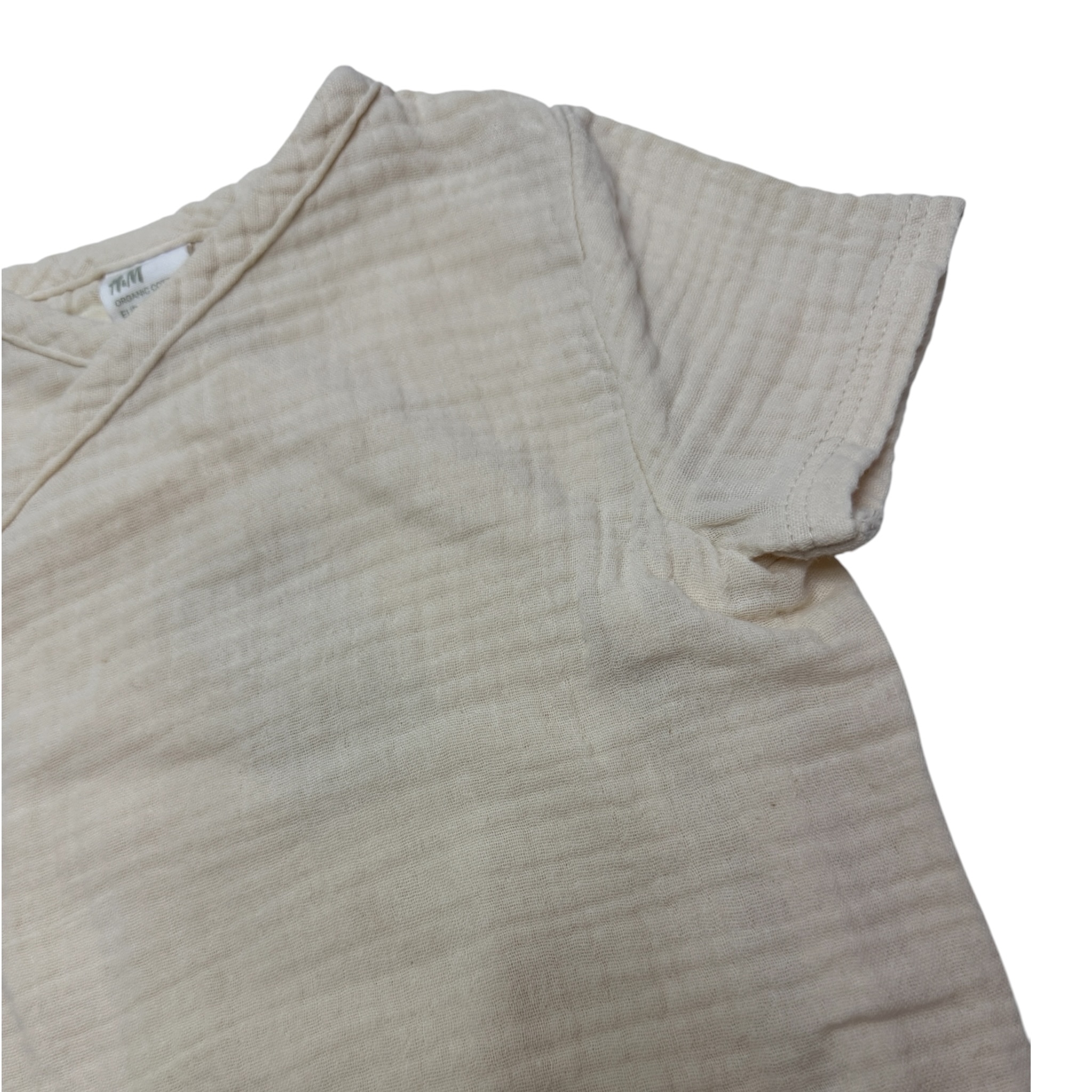 Krémové mušelínové body H&M