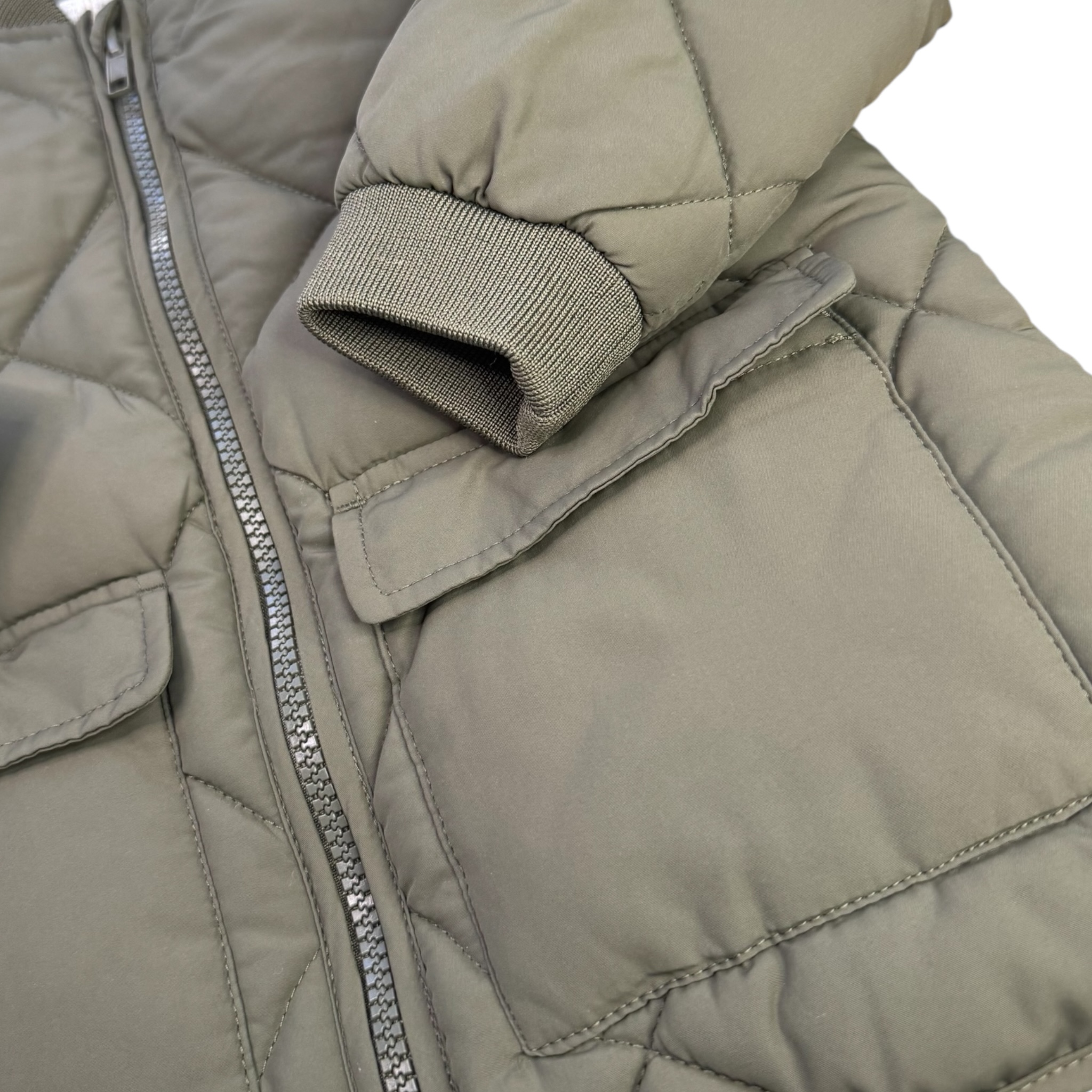 Khaki prošívaný bomber H&M