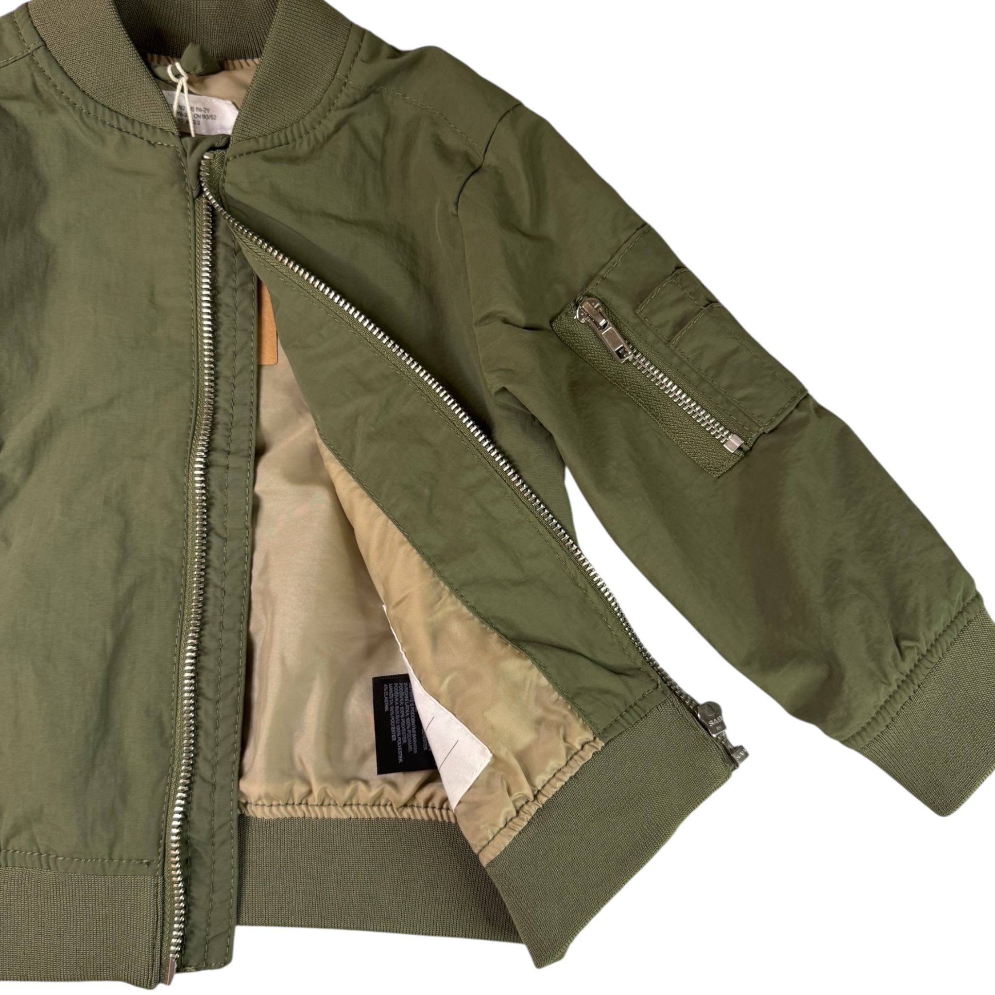 Khaki bomber se stříbrnými doplňky H&M