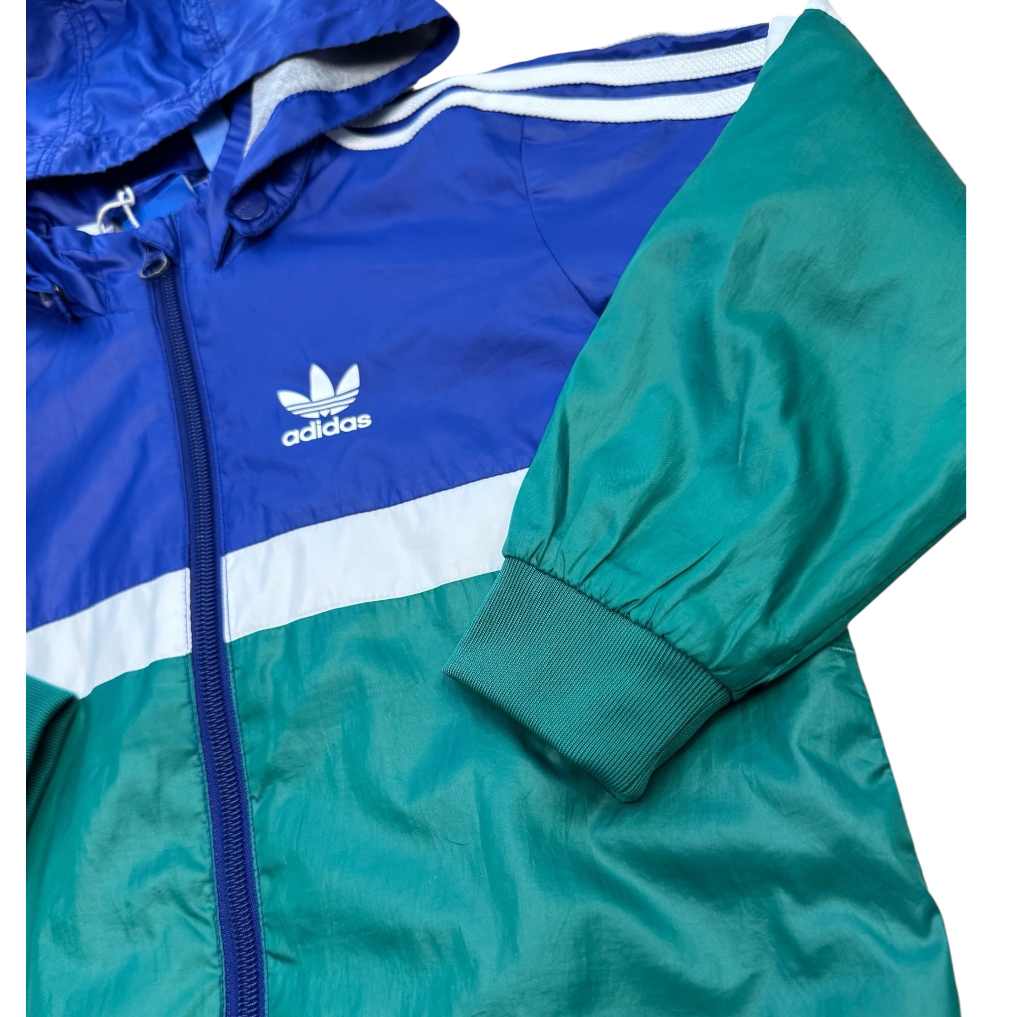 Modro-zelená větrová bunda  Adidas