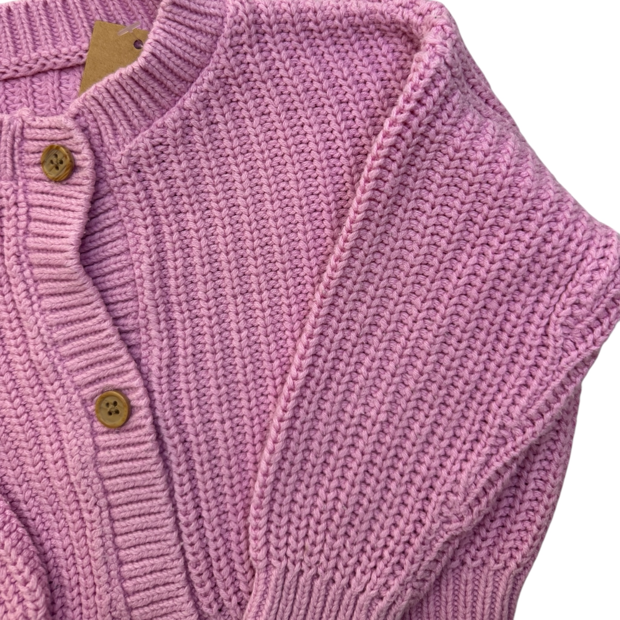 Růžový pletený oversize svetr George