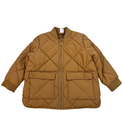 Hnědý prošívaný bomber H&M