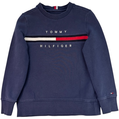 Tmavěmodrá mikina s logem Tommy Hilfiger