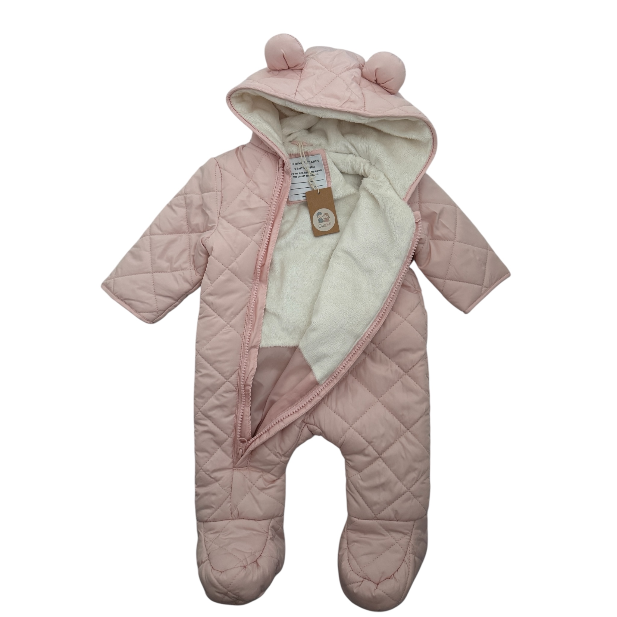 Růžová prošívaná kombinéza PRIMARK