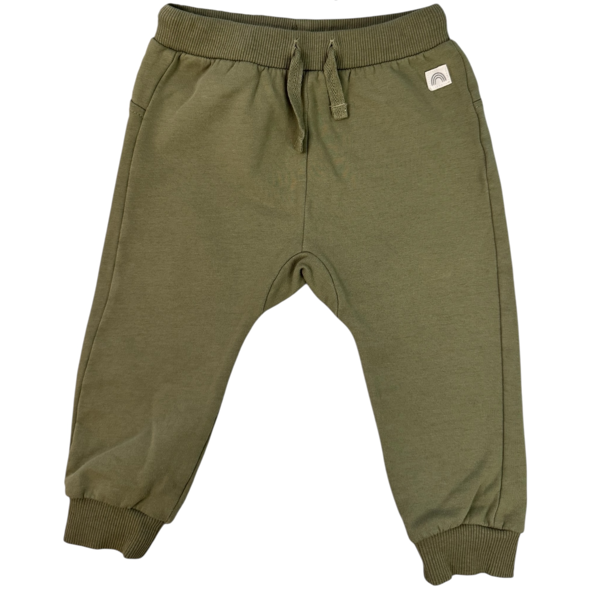 Set khaki mikiny a tepláků s aplikací medvěda Lindex
