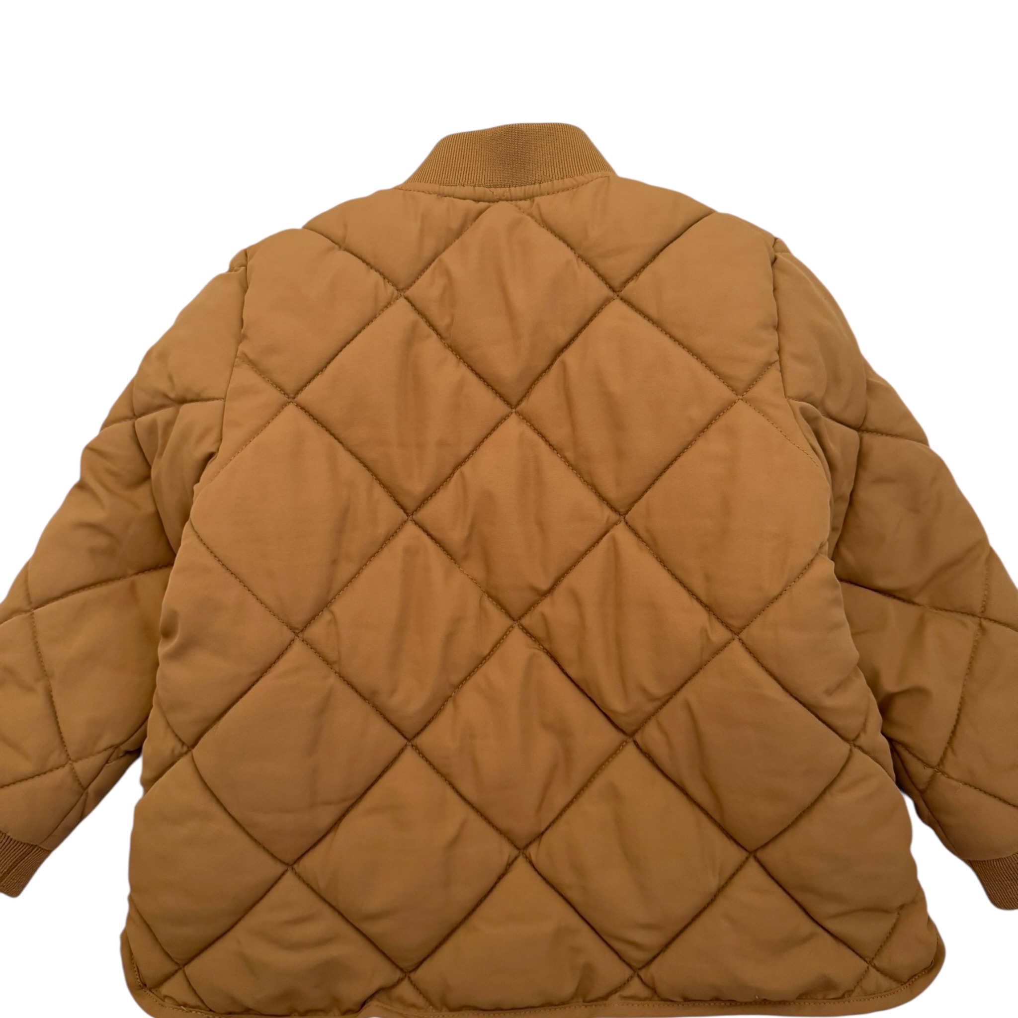 Hnědý prošívaný bomber H&M