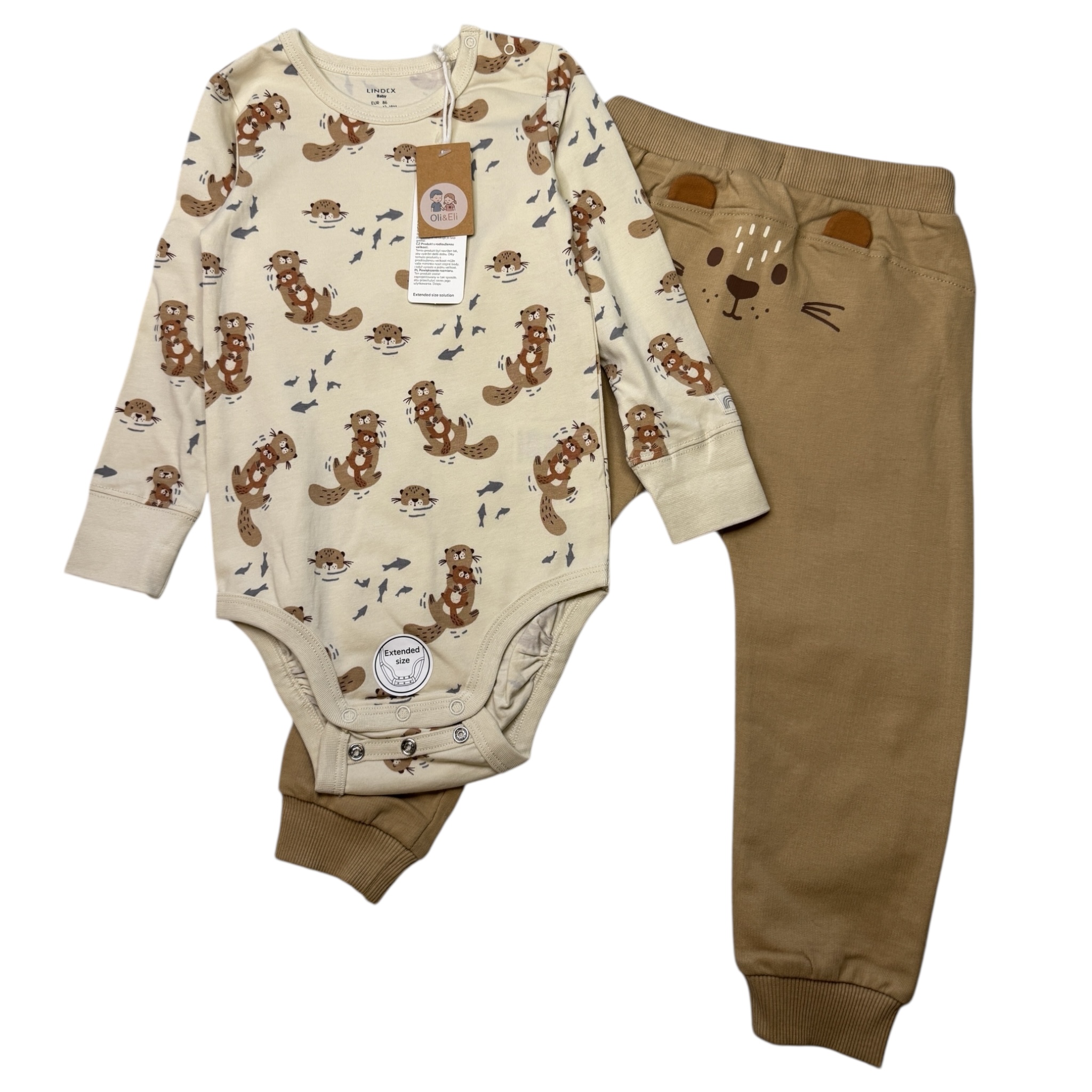 Set body a tepláky vydry Lindex