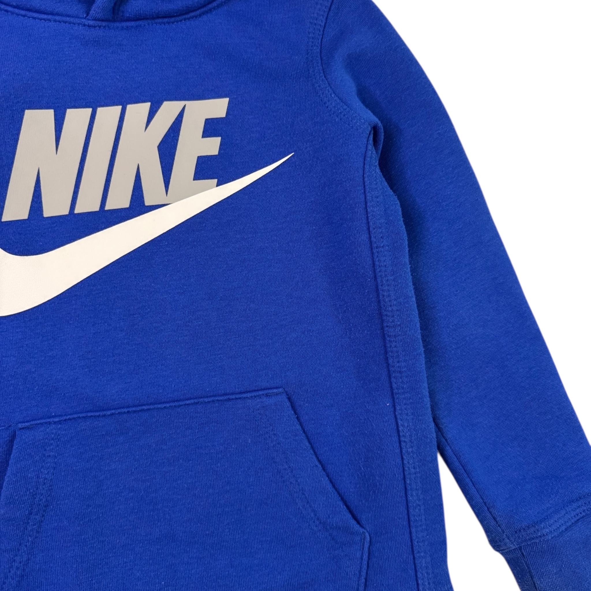 Modrá mikina s kapucí Nike