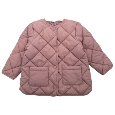 Růžový prošívaný bomber H&M