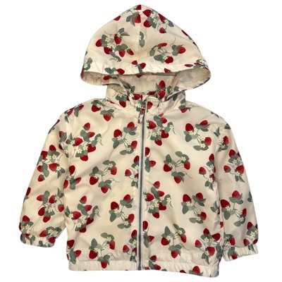 Smetanová větrovka s motivem jahod H&M