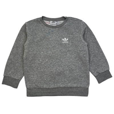 Šedá melírovaná mikina s logem Adidas