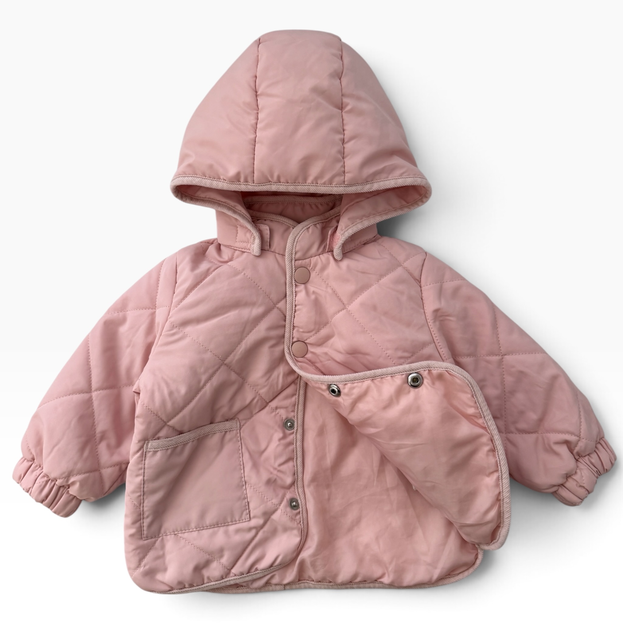 Světlerůžová prošívaná bunda H&M