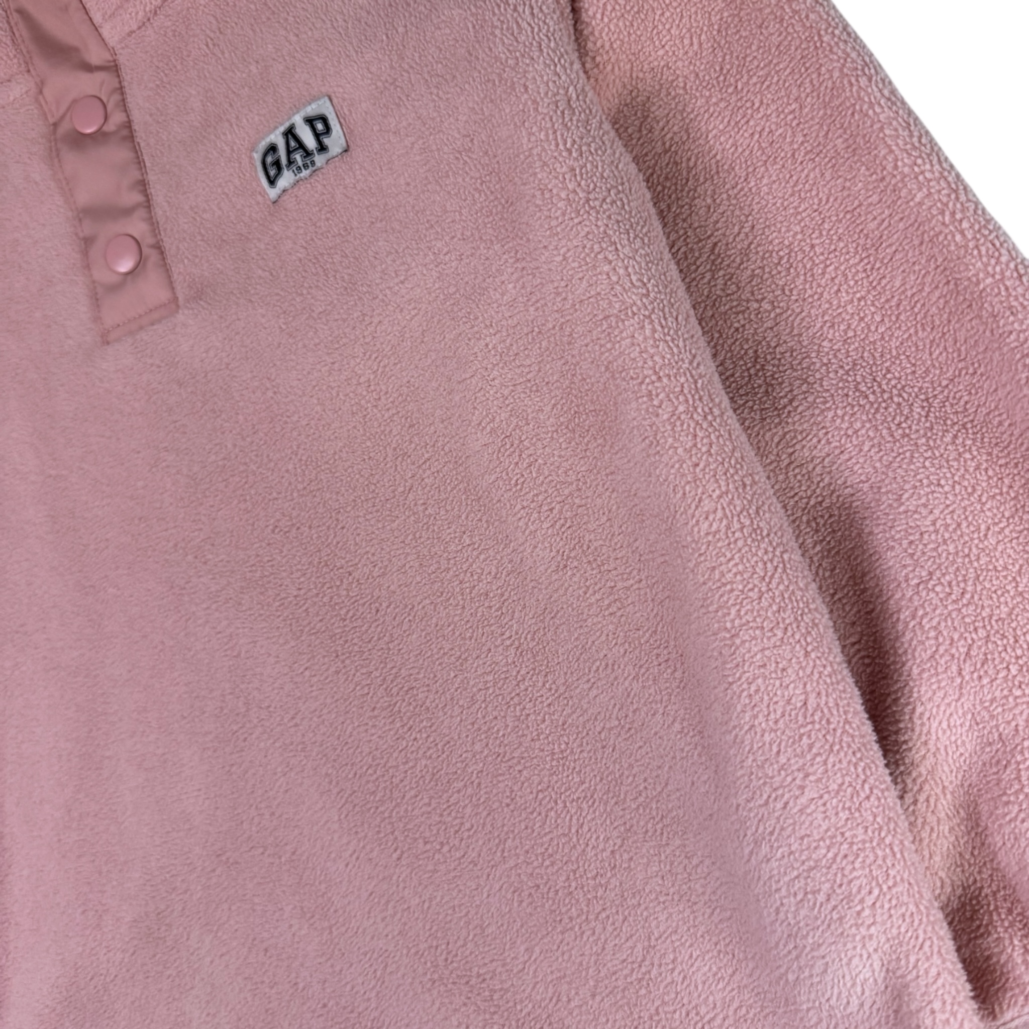 Růžová fleece mikina s logem GAP