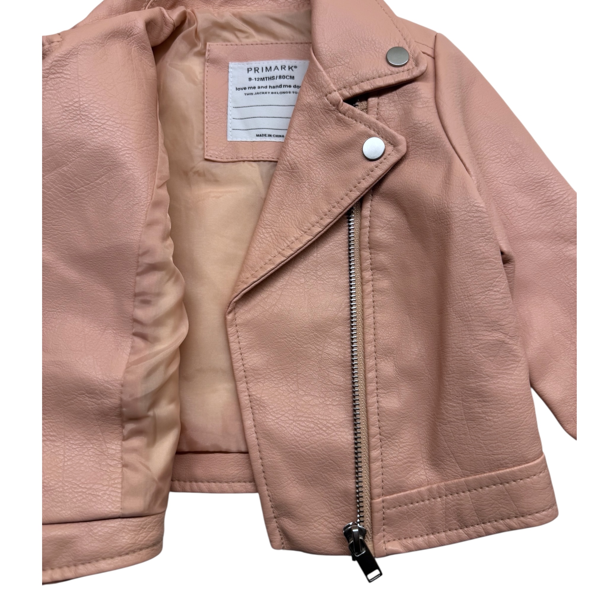 Růžový koženkový křivák PRIMARK