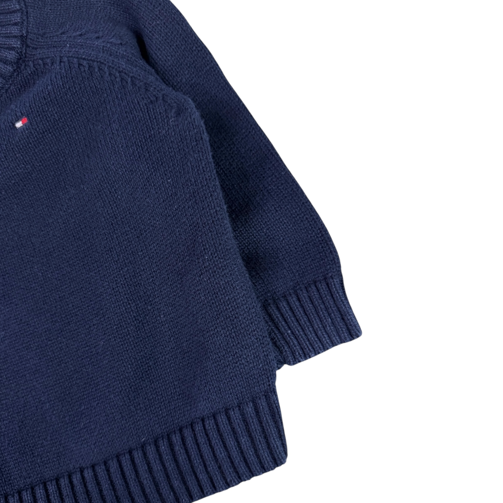 Tmavěmodrý pletený svetr Tommy Hilfiger