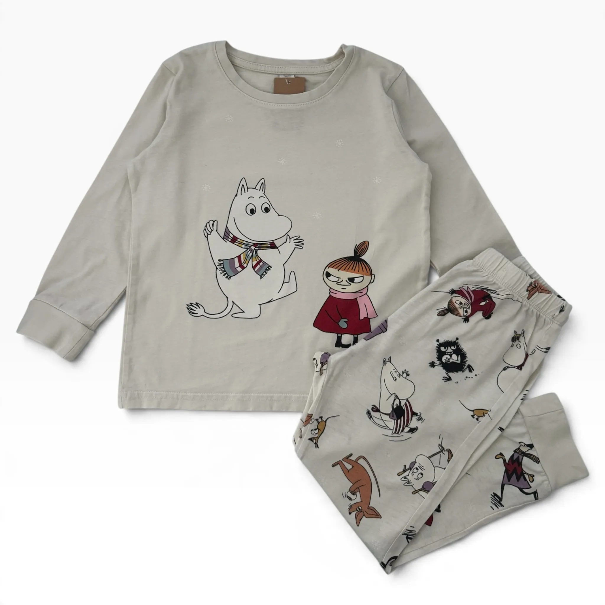 Krémová pyžamová souprava Moomin Lindex