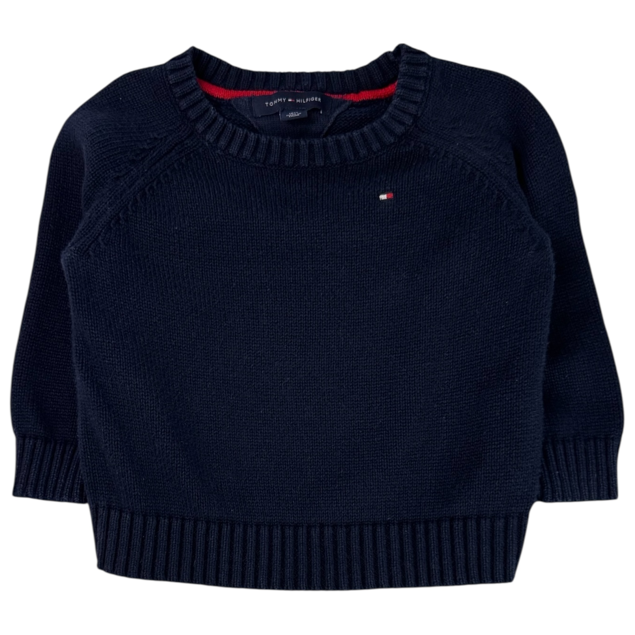 Tmavěmodrý pletený svetr Tommy Hilfiger