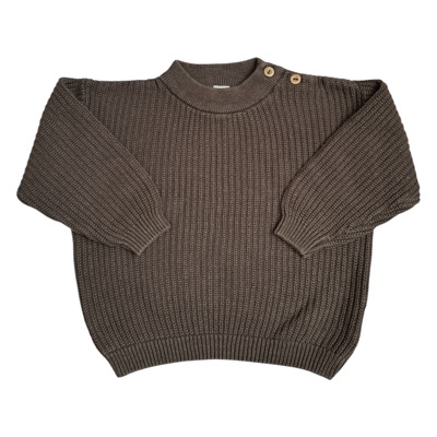 Hnědý pletený oversize svetr H&M