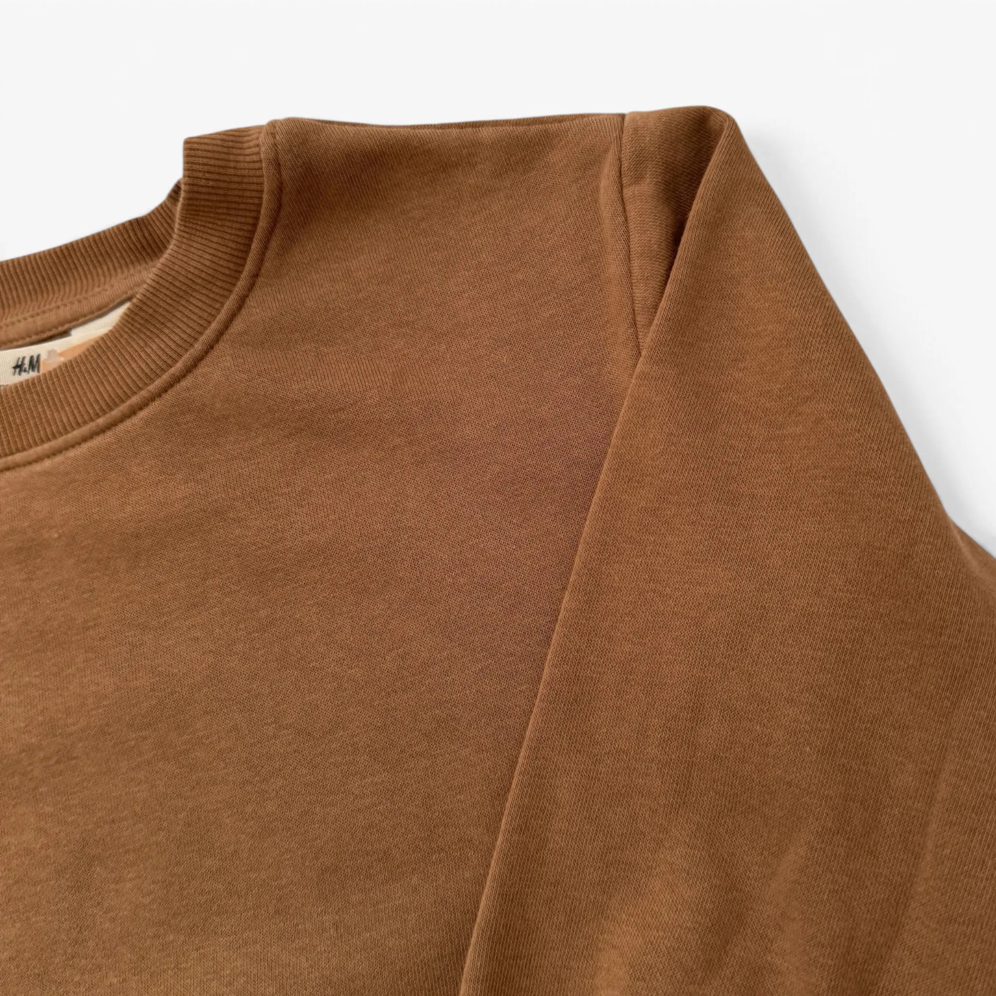 Hnědá basic mikina H&M