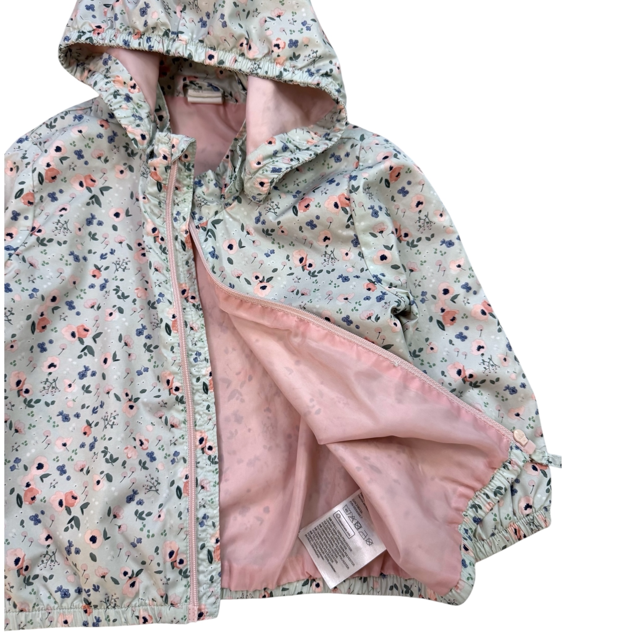 Lehká šusťáková bunda s květy H&M