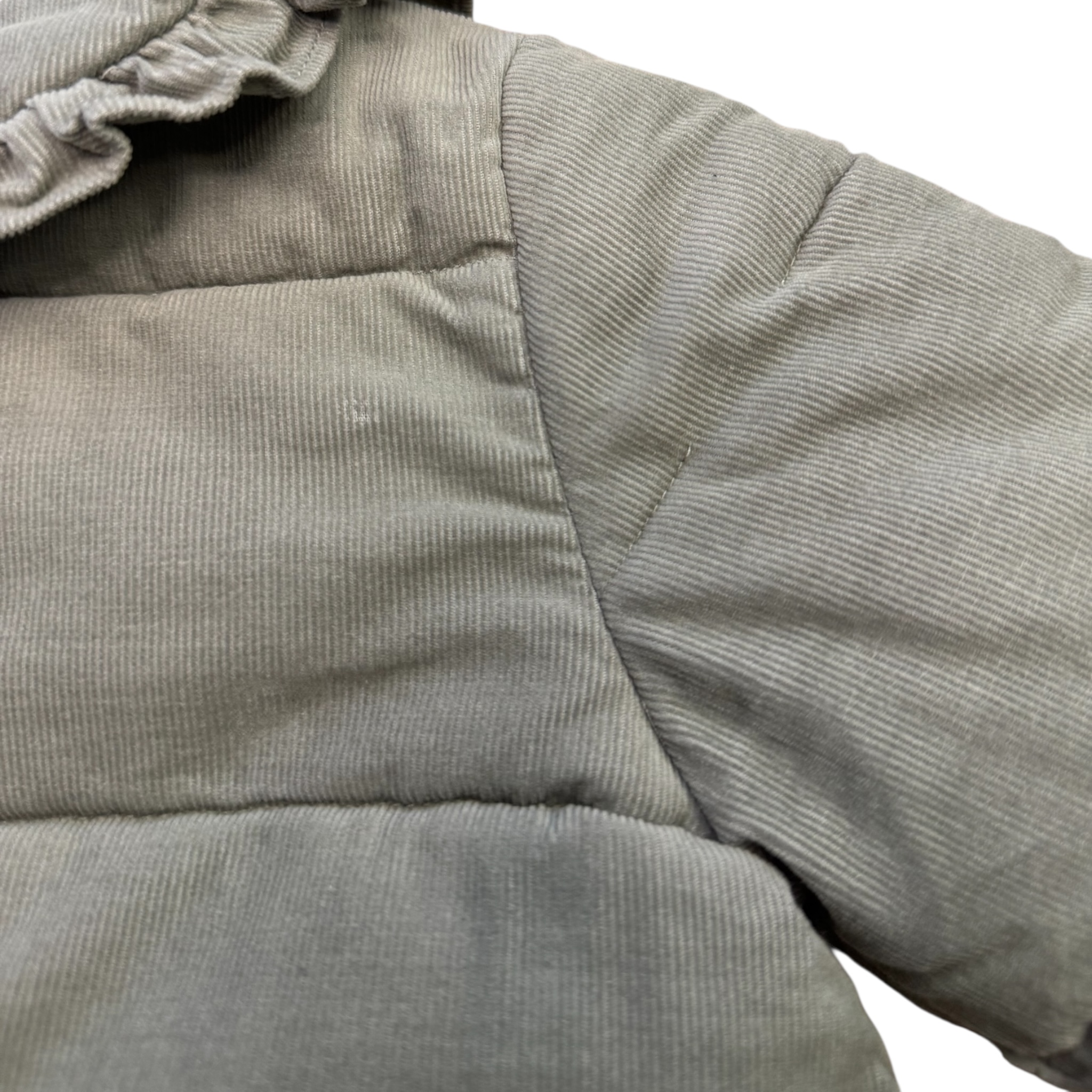 Khaki prošivaná bunda s límečkem H&M