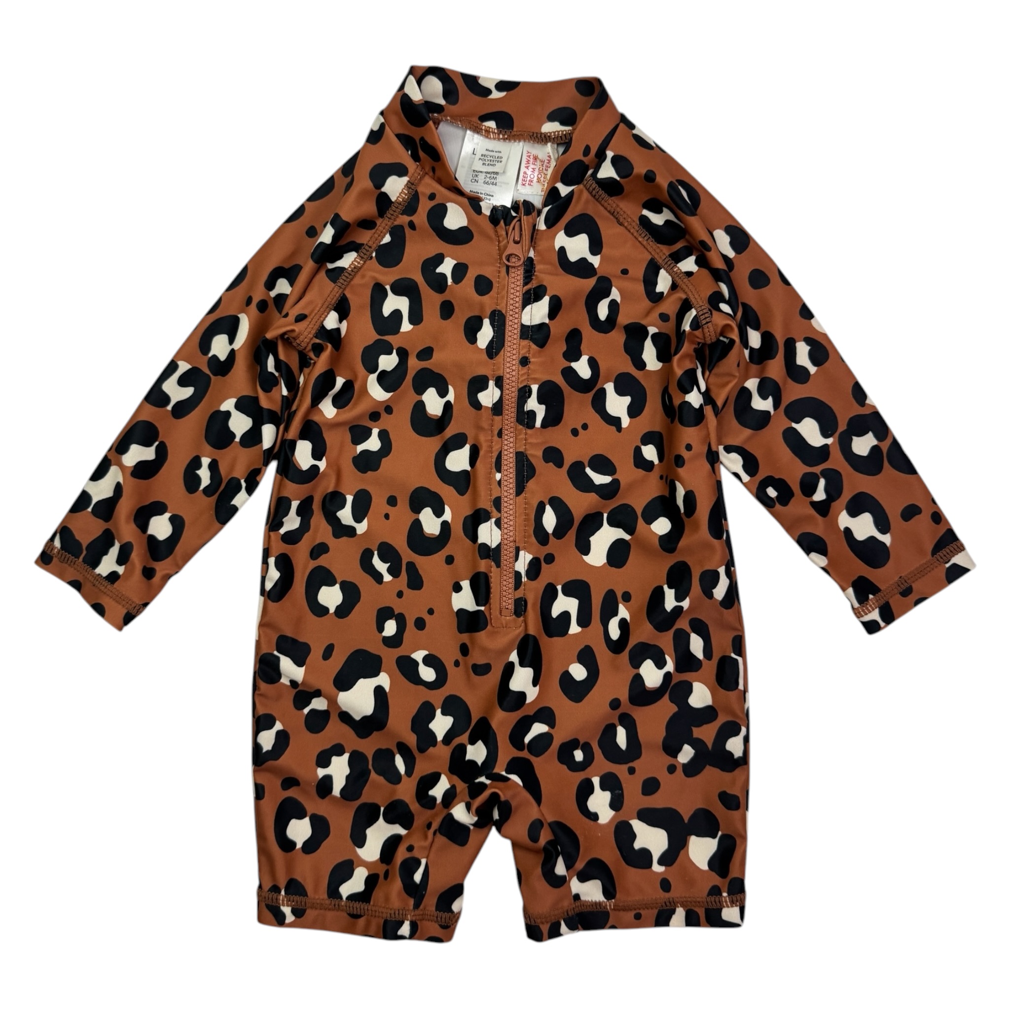 Leopardí plavkový UV overal Lindex