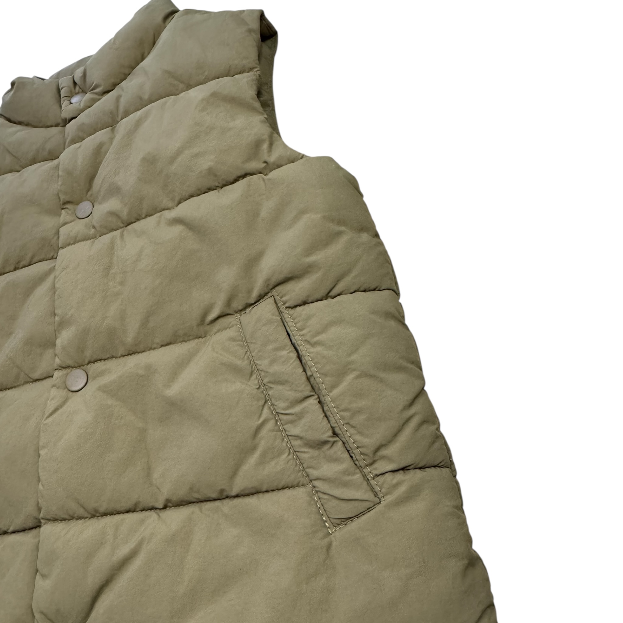 Khaki vesta na cvočky ZARA