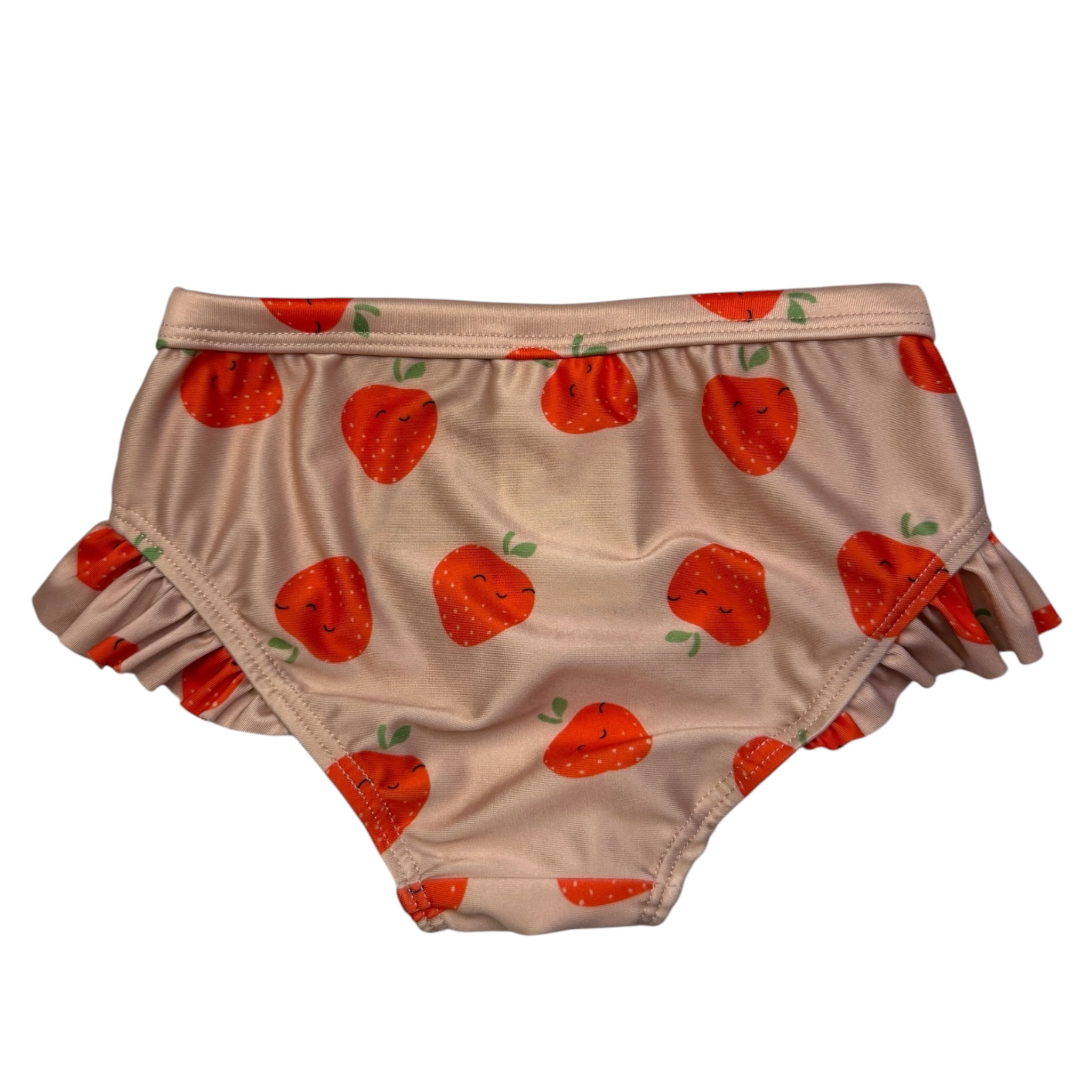Růžový spodní dál plavek s jahodami H&M