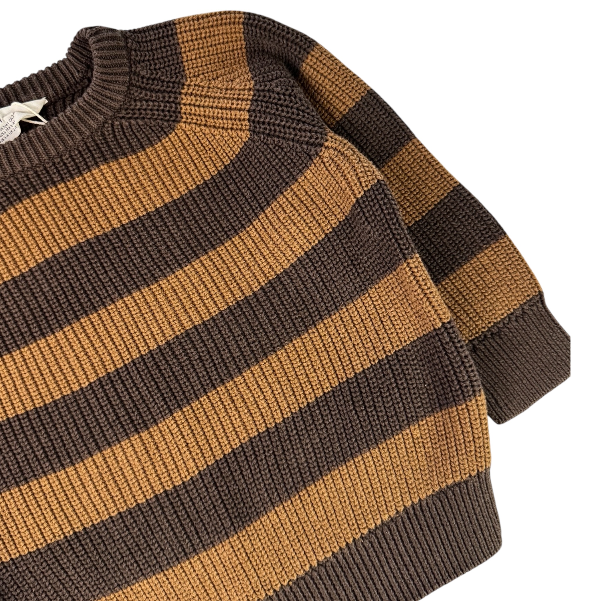 Hnědý pletený svetr H&M