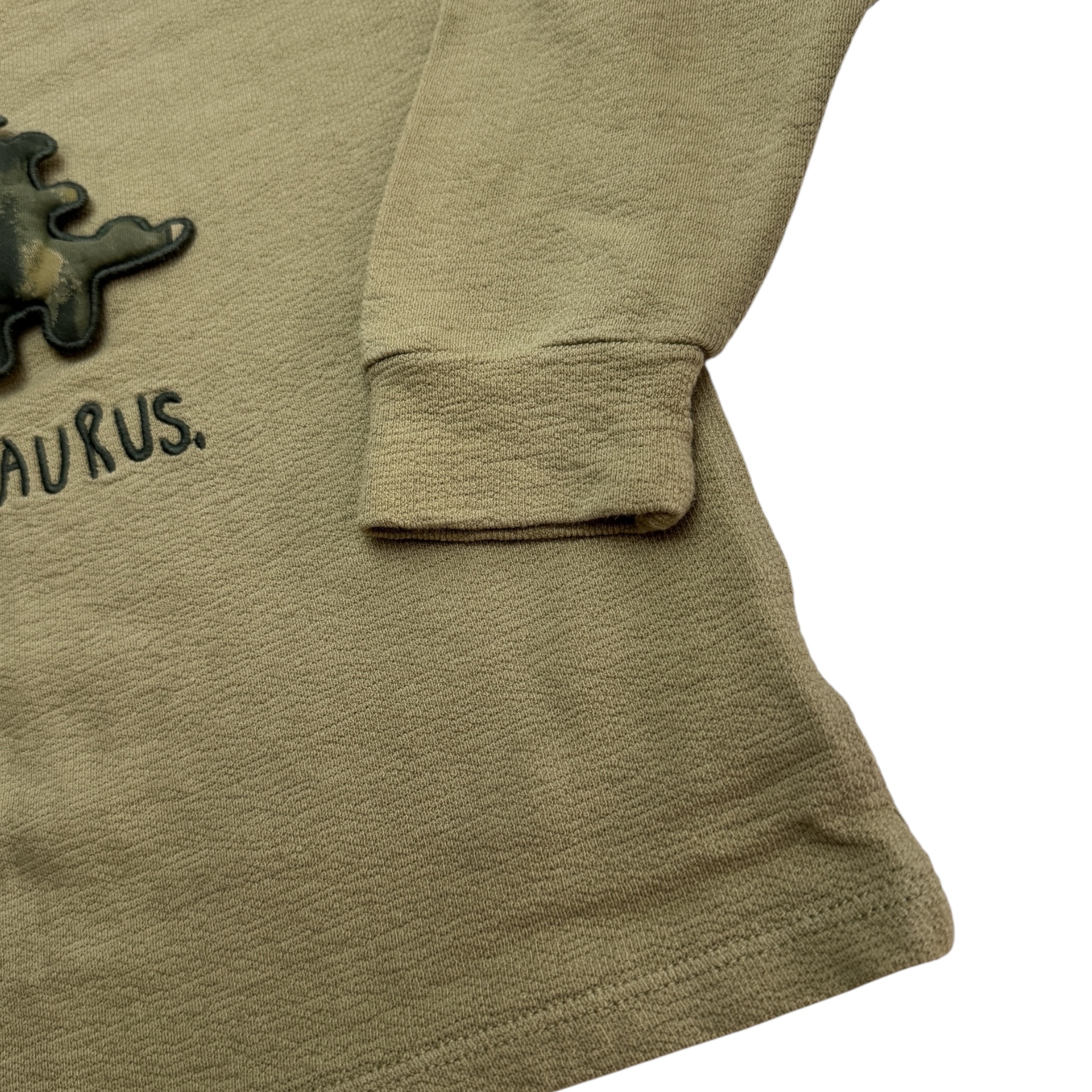 Khaki lehká mikina s dinosaurem George