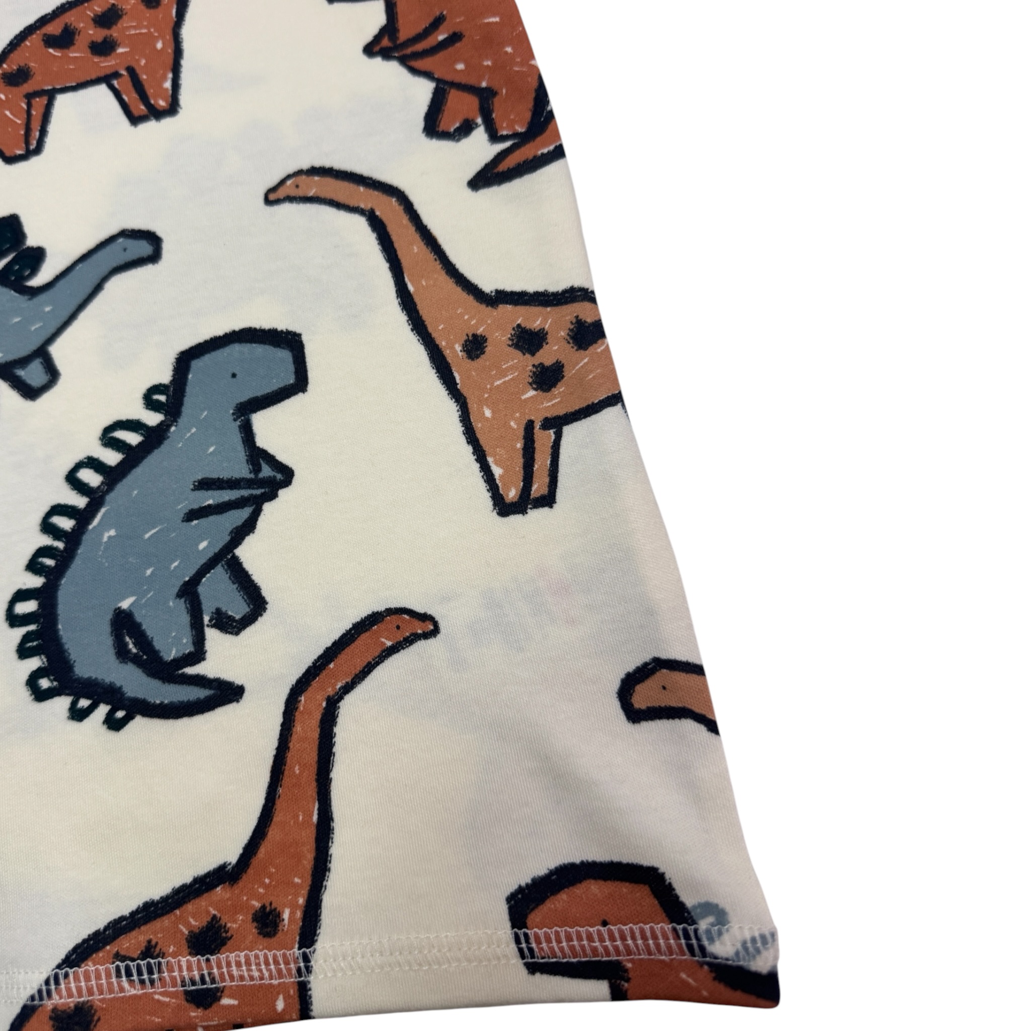 Smetanové tričko s dinosaury George
