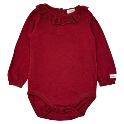 Červené body s krajkou NEWBIE