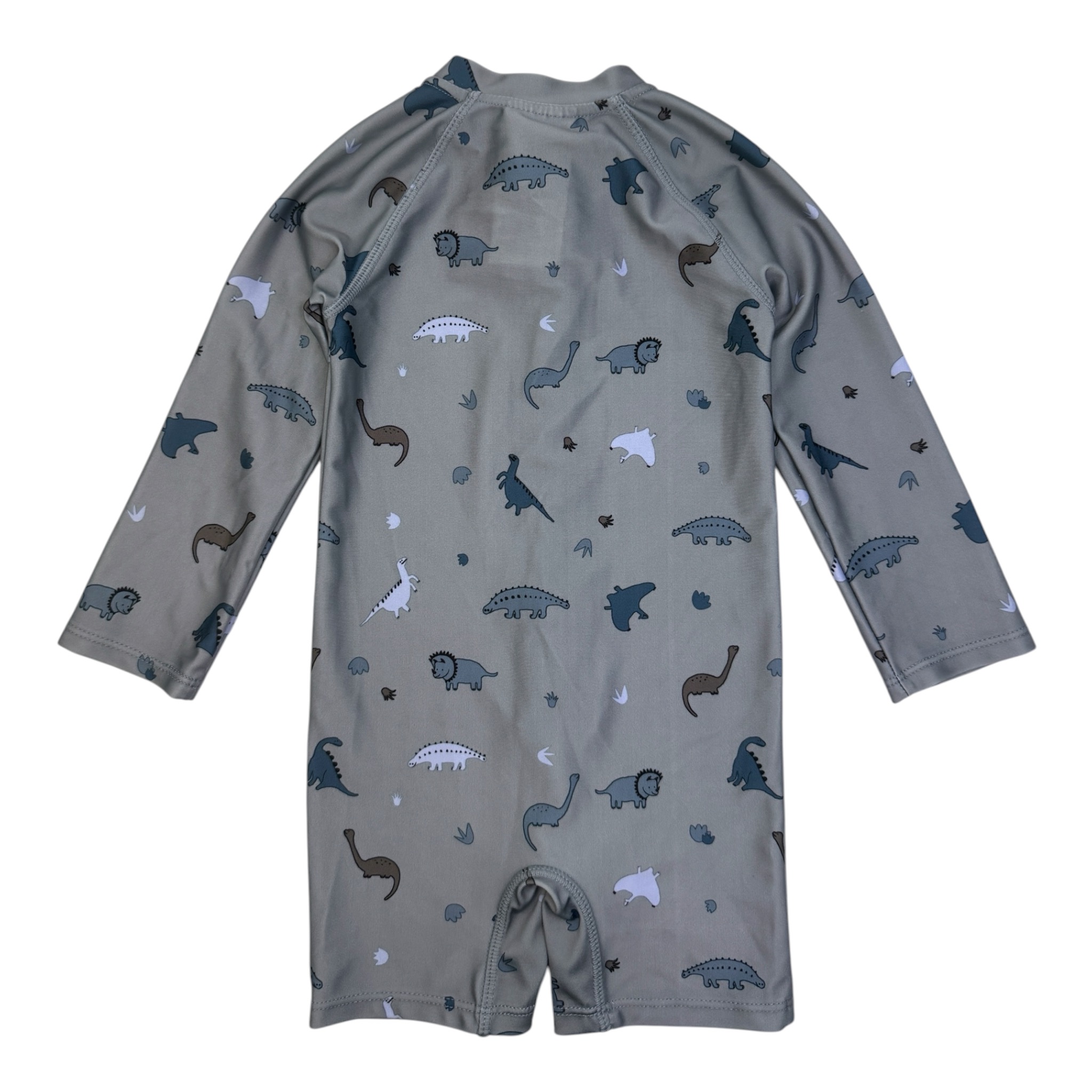 Modrý plavkový UV overal s motivem dinosaurů H&M