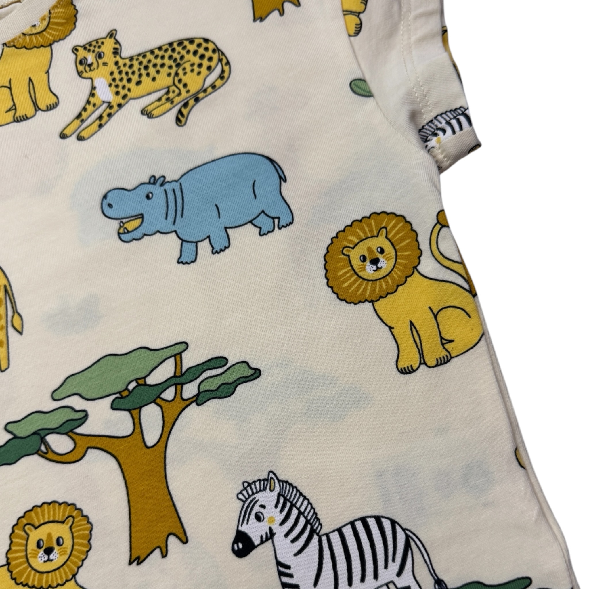 Žluté oversize tričko s motivem safari Lindex