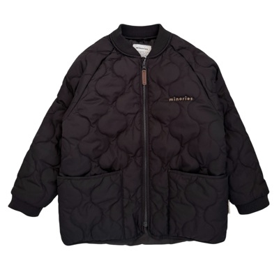 Černý prošívaná bomber Minories