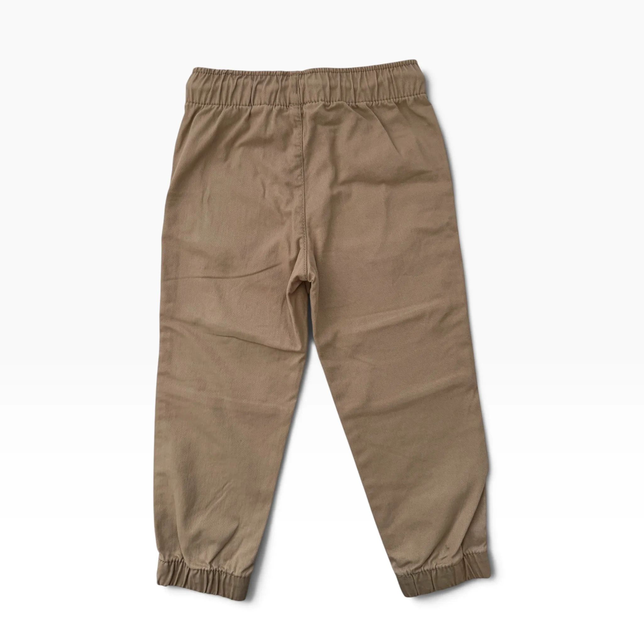 Béžové plátěné cuff kalhoty H&M
