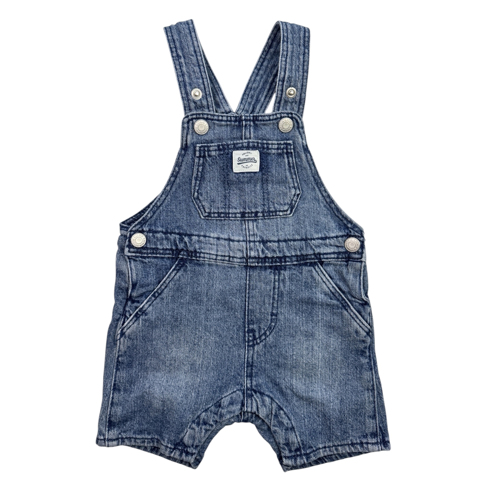 Modré riflové laclové kraťasy H&M