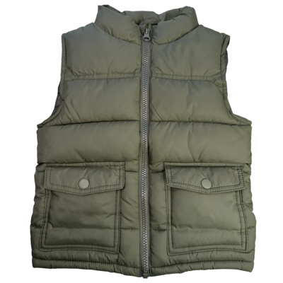 Khaki prošívaná vesta MANGO