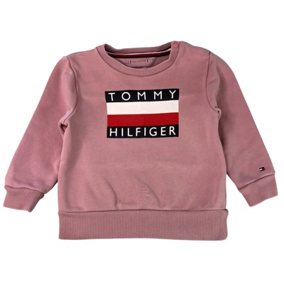 Růžový mikina s logem Tommy Hilfiger