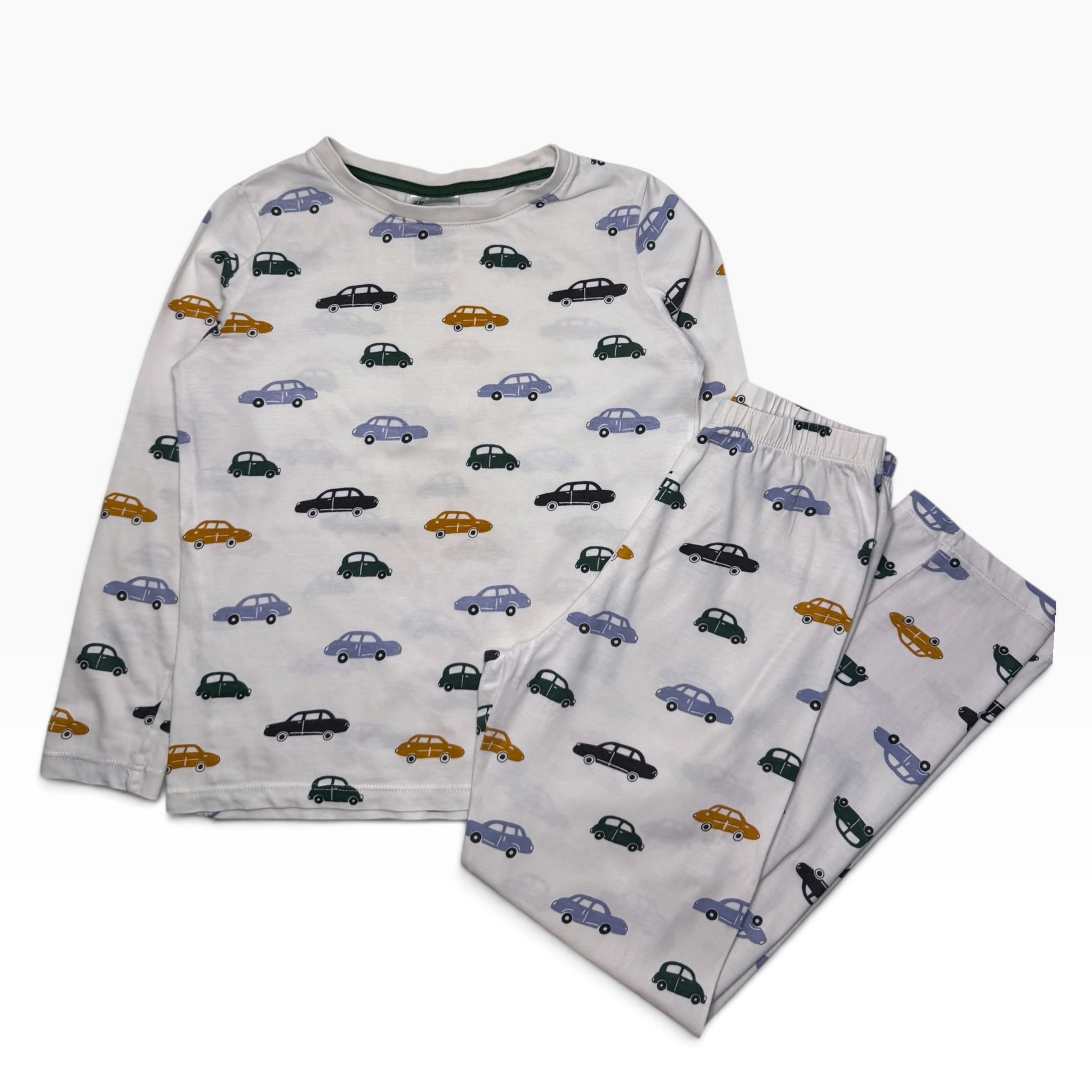 Bílé pyžamo s auty H&M