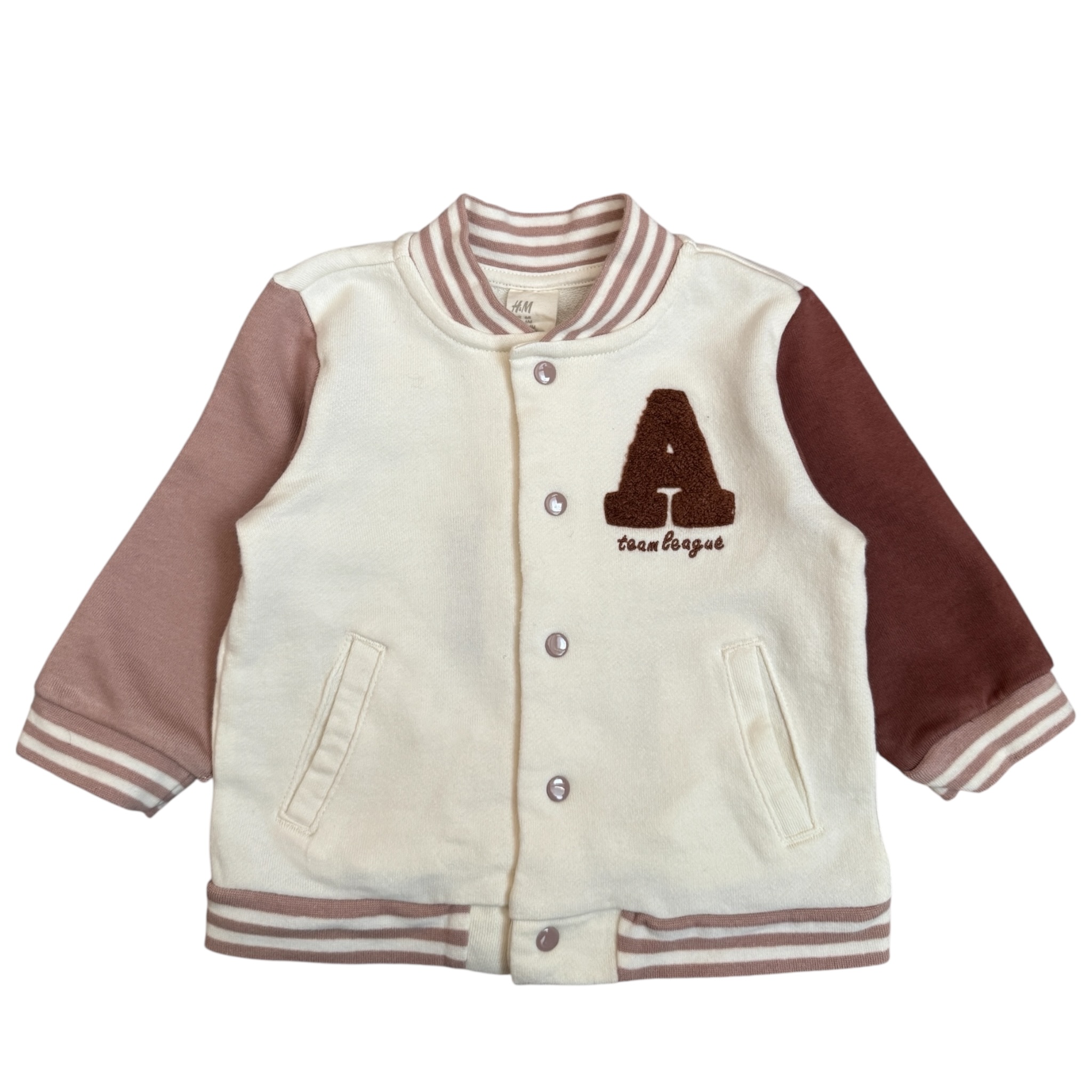 Krémová baseballová mikina H&M