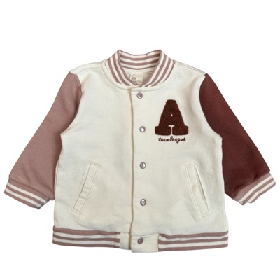 Krémová baseballová mikina H&M