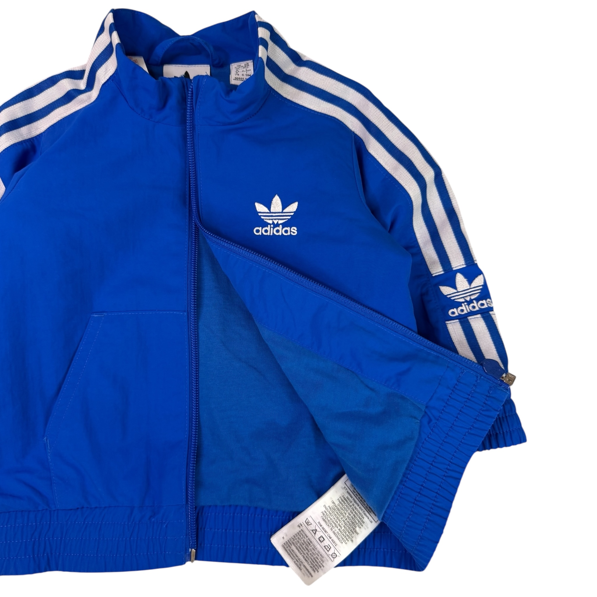 Modrá větrová bunda Adidas