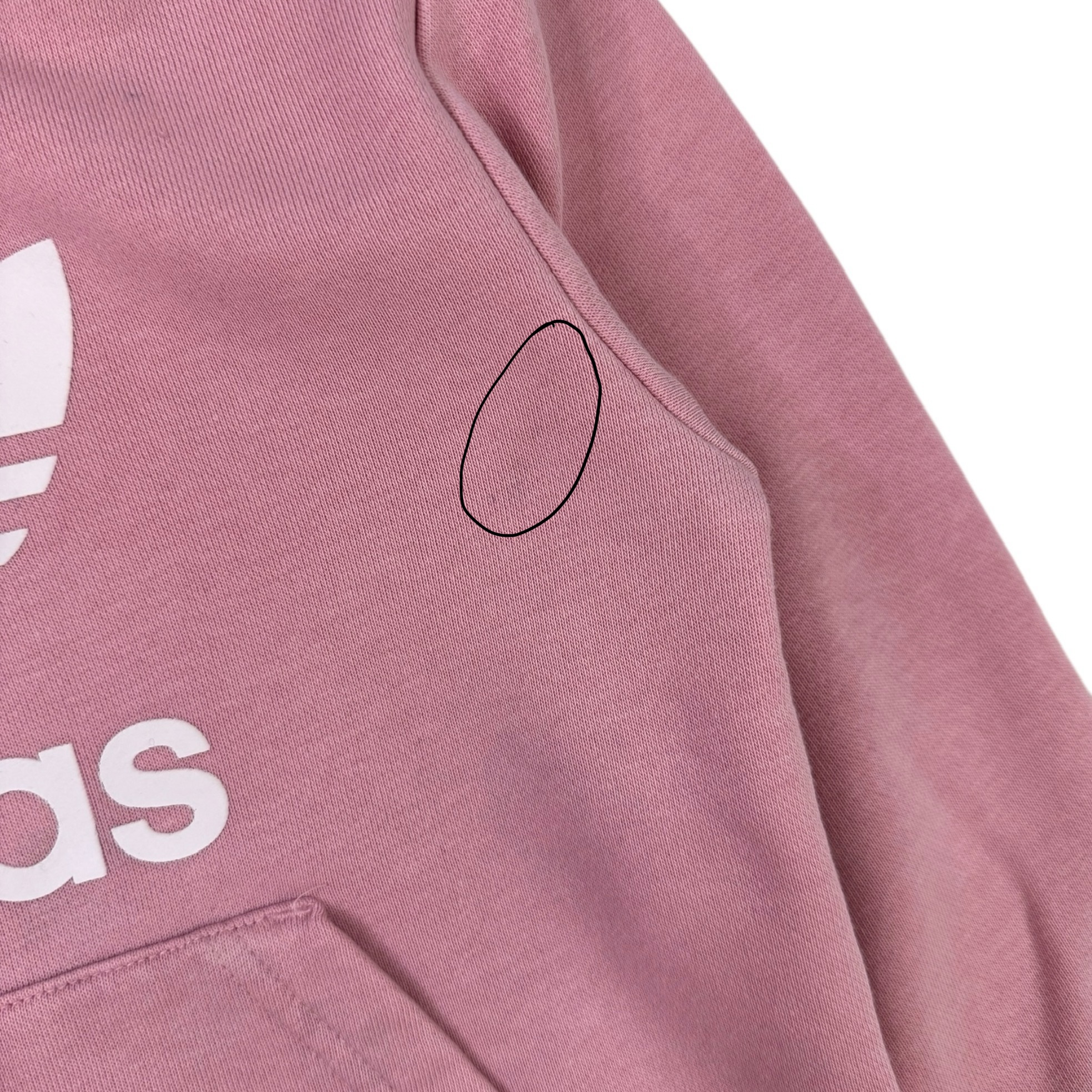 Růžová mikina s kapucí a logem ADIDAS