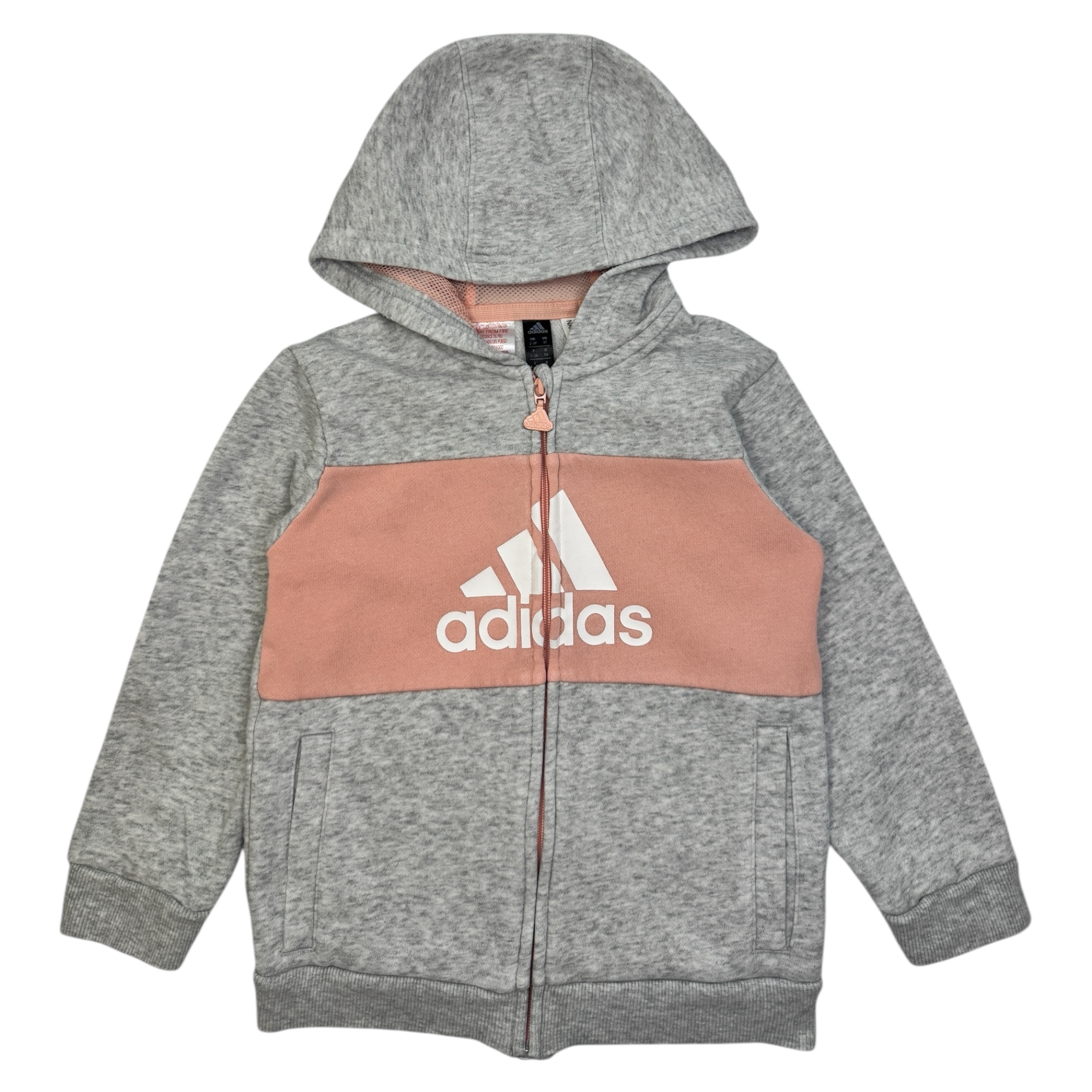 Šedá mikina s pruhem Adidas