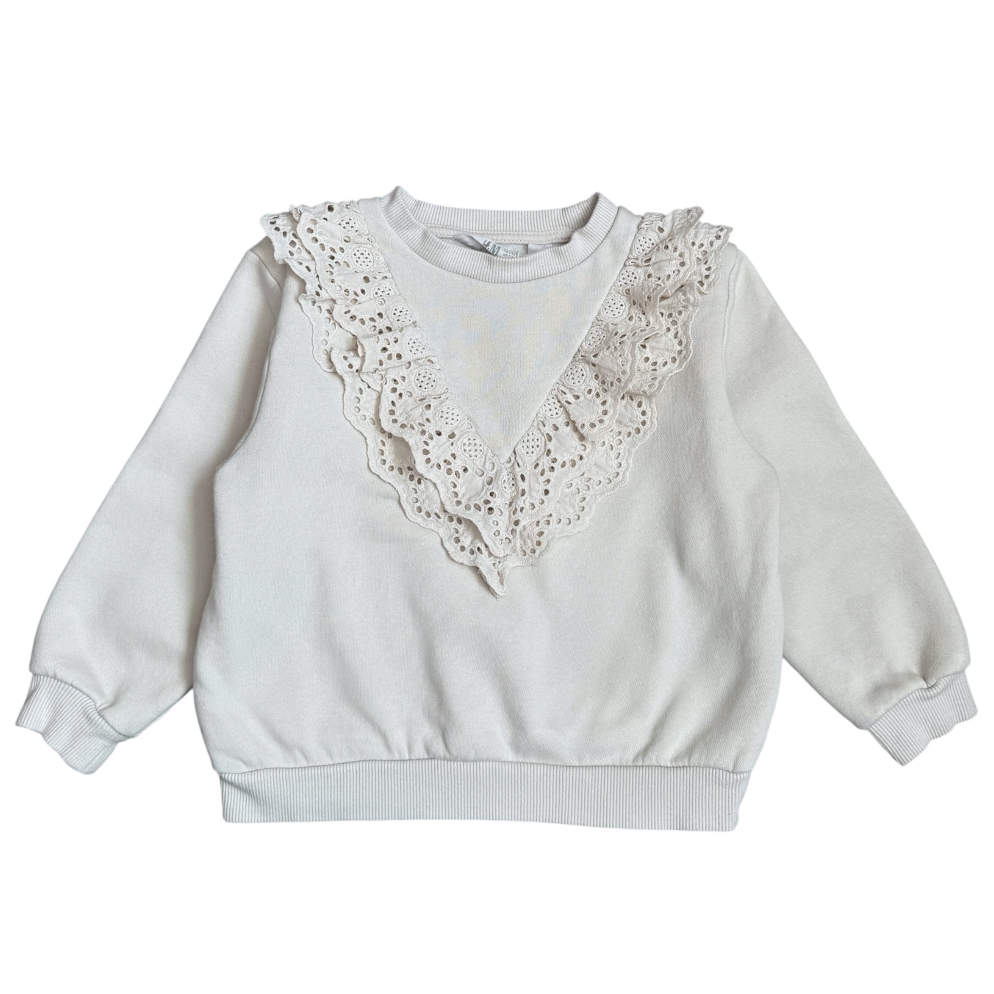 Béžová mikina s volánky H&M