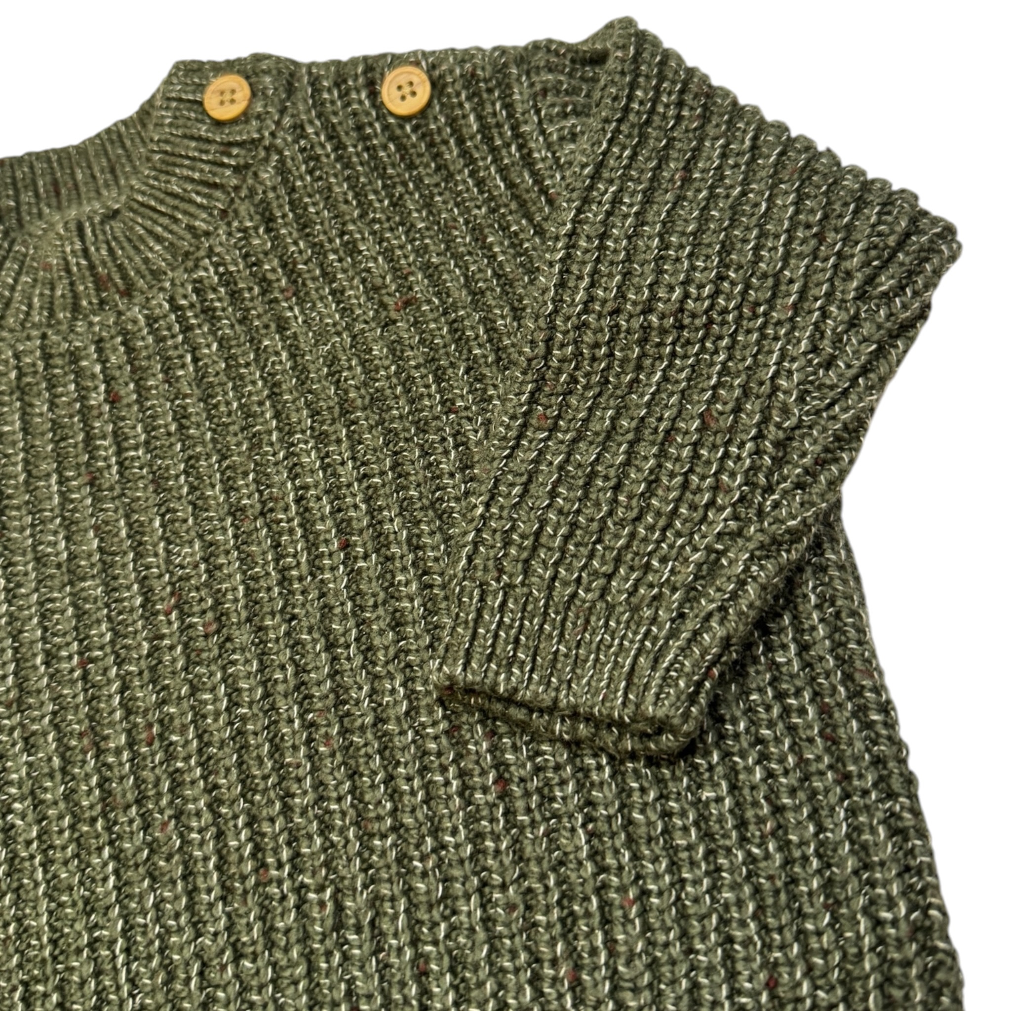Khaki melírovaný oversize svetr George